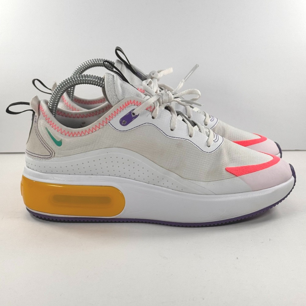 Nike Air Max Dia Women White‎ Fuchsia Ember Glow Sneakers CK0737-100 Size 8.5